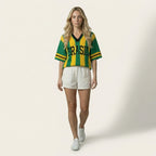 Blusa Brasil - Tricot Canelado Feminina Oversized